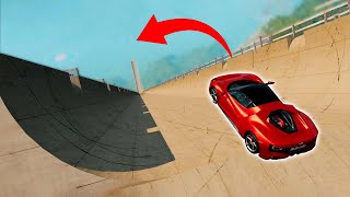 DRIVING OFF THE BIGGEST MEGA RAMPS! (BeamNG Drive)