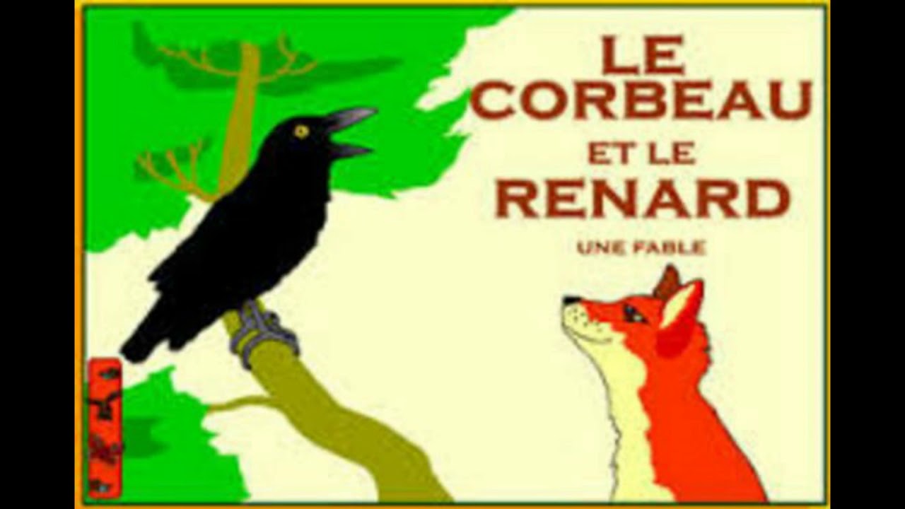 Fable de la Fontaine. Le corbeau et le renard Tout flatteur vit au