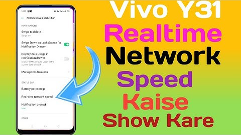 How To Show Real Time Network Speed In Vivo Y31||Vivo Y31 Main Real Time Network Speed Setting