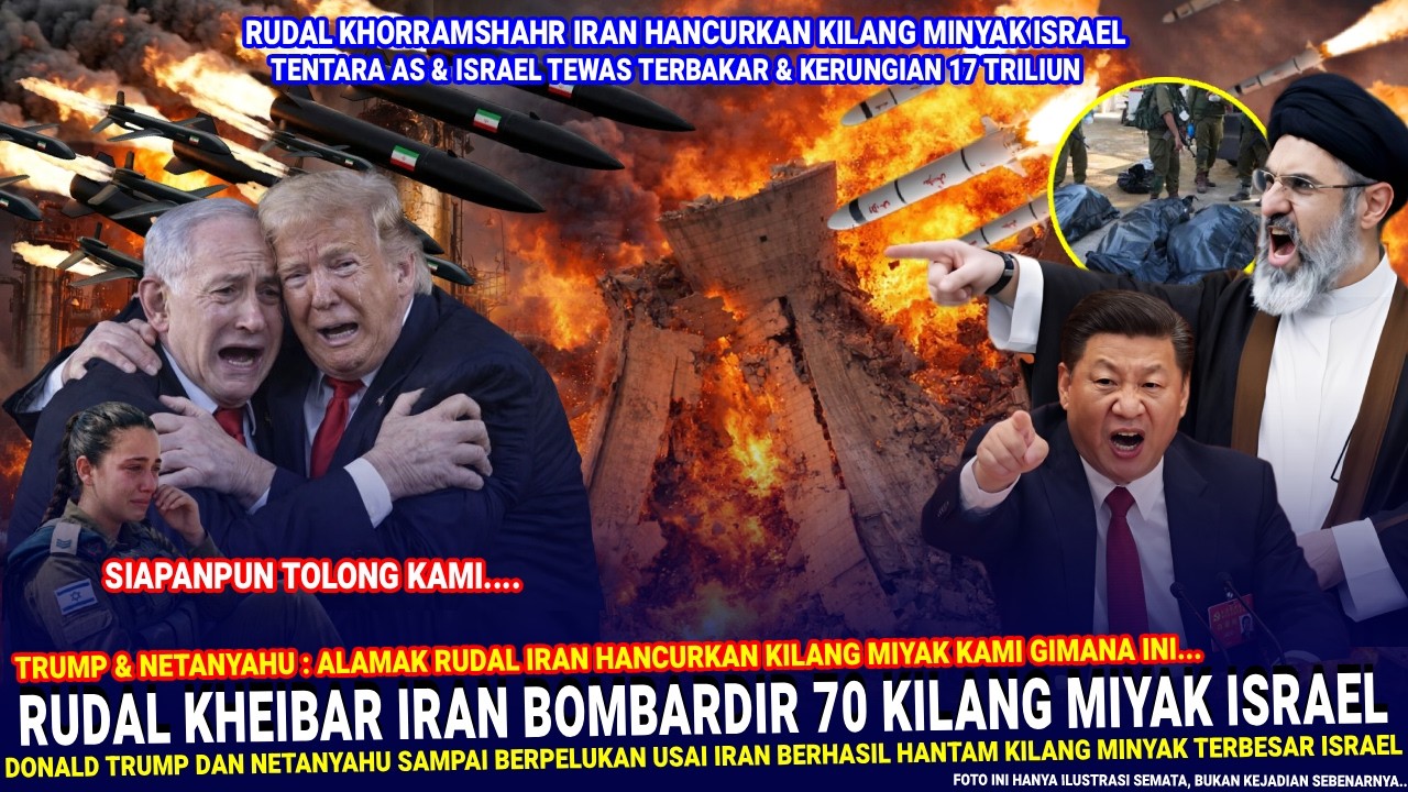 🔴 NYAWA BERHAMBURAN & RUGI 17T !! As-Israel Hanya MEWEK Usai Iran HANCURKAN Kilang Minyak diTel Aviv