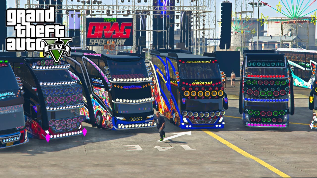 พี่ปุ๋ยพาเที่ยว งานมิตติ้งรถบัส มีแต่คันสวยๆ GTA V ชีวิตจริงสิงรถบัส