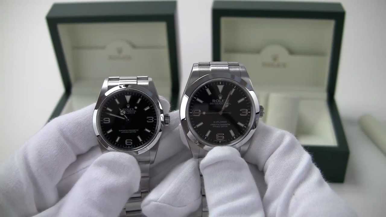 rolex explorer 36 vs 39