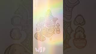 Artistic Devotion Creating A Mandala Of Lord Ganesha