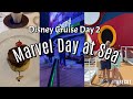What’s a Marvel themed cruise like?? Disney Cruise Day 2: Marvel Day at Sea 2026🚢🕷️