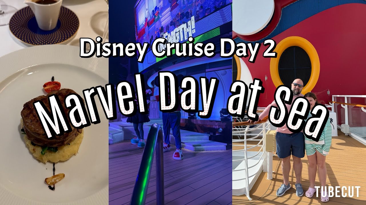 What’s a Marvel themed cruise like?? Disney Cruise Day 2: Marvel Day at Sea 2026🚢🕷️