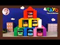 Learn Color with the Biggest Car Garage l Tayo Heavy Vehicles Lego Play l Tayo the Little Bus