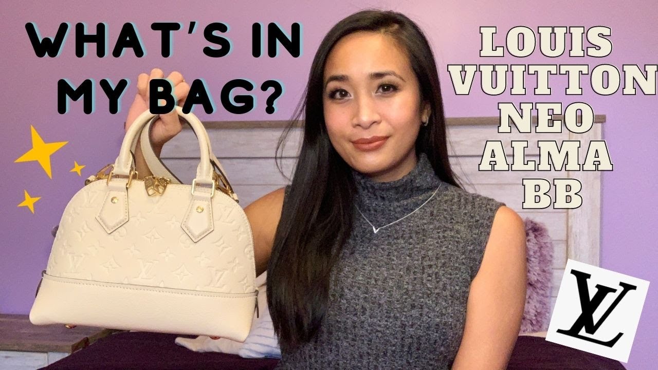 LOUIS VUITTON NEO ALMA BB  What's in my bag? 