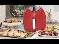 Paula Deen 9.5 QT (1700 Watt) Family-Sized Air Fryer, Rapid Air Circulation System