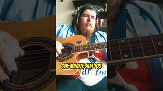 Acoustic Lead Riff Jam | ONE MINUTE JAM 103