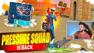 Pressure Squad Trying To Loose A Easy Winning Match 🤐 - Free Fire Telugu - MBG ARMY