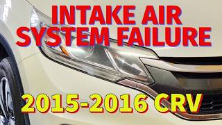 2015-2016 Honda CRV, Resolve Split Engine Intake Air Hose with Dirty Throttle Body and Air Filter