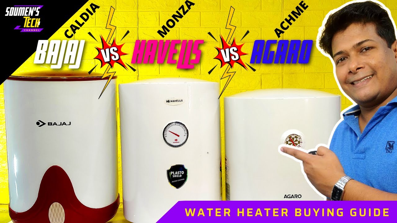 Bajaj v/s Havells v/s Agaro Water heater ⚡ Best Geyser In India 2021 ⚡Water  Heater Buying Guide 2021 - YouTube