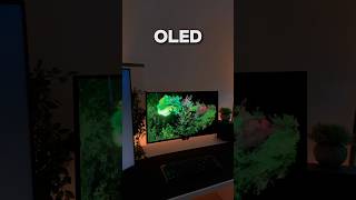 OLED Monitor Vs IPS Monitor, this looks crazy 👀 #shorts #oled #gamingsetup #gamingmonitor #pcsetup