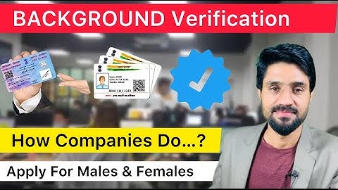 What is The Process of Background Verification In Private Companies || Background Verification ||