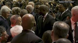 RAW: Presidents Obama, Biden, Clinton arrive for Jesse Jackson's funeral