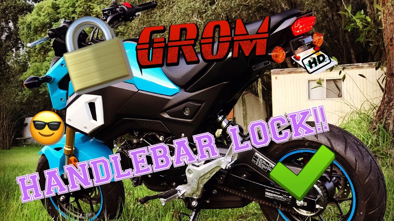 HOW TO LOCK HONDA GROM HANDLEBARS EASY!! - YouTube