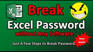 How to Remove / Break Forgotten Excel Password (No Software Required)