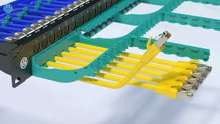 ENMAEN Patented 1U 24 Port Patch Panel,Intergrated patch panel with front cable manager