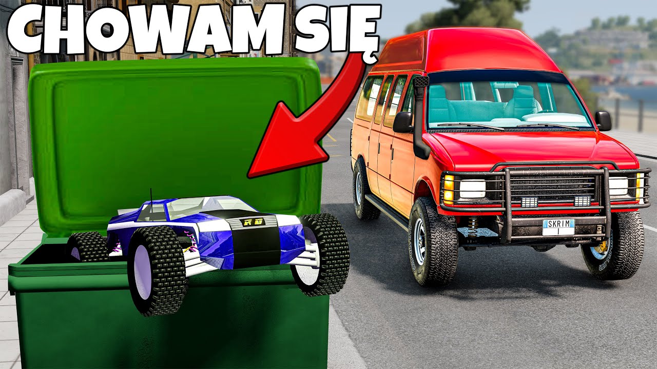 ❄️ CHOWAM SIĘ ZABAWKOWYM AUTEM PRZED PRAWDZIWYMI SAMOCHODAMI!? | BeamNG Drive |