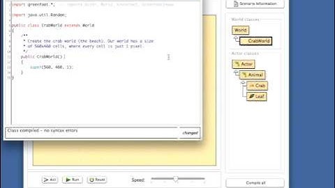Greenfoot: Initialising the world (Part 1 of 2)