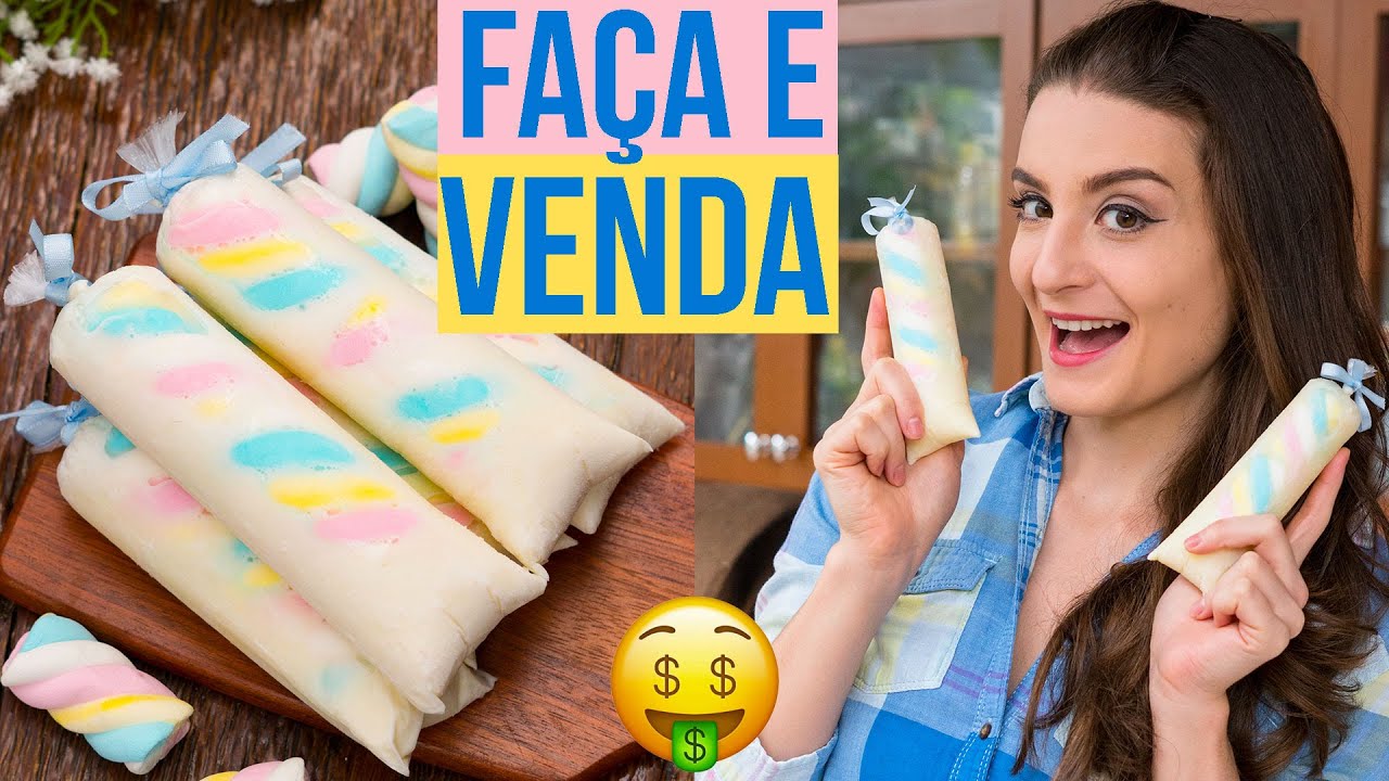 SUPER FÁCIL: SACOLÉ DE MARSHMALLOW - Geladinho Arco-Íris, Unicórnio: Cozinha do Bom Gosto Gabi Rossi SUPER FÁCIL: SACOLÉ DE MARSHMALLOW - Geladinho Arco-Íris, Unicórnio: Cozinha do Bom Gosto Gabi Rossi