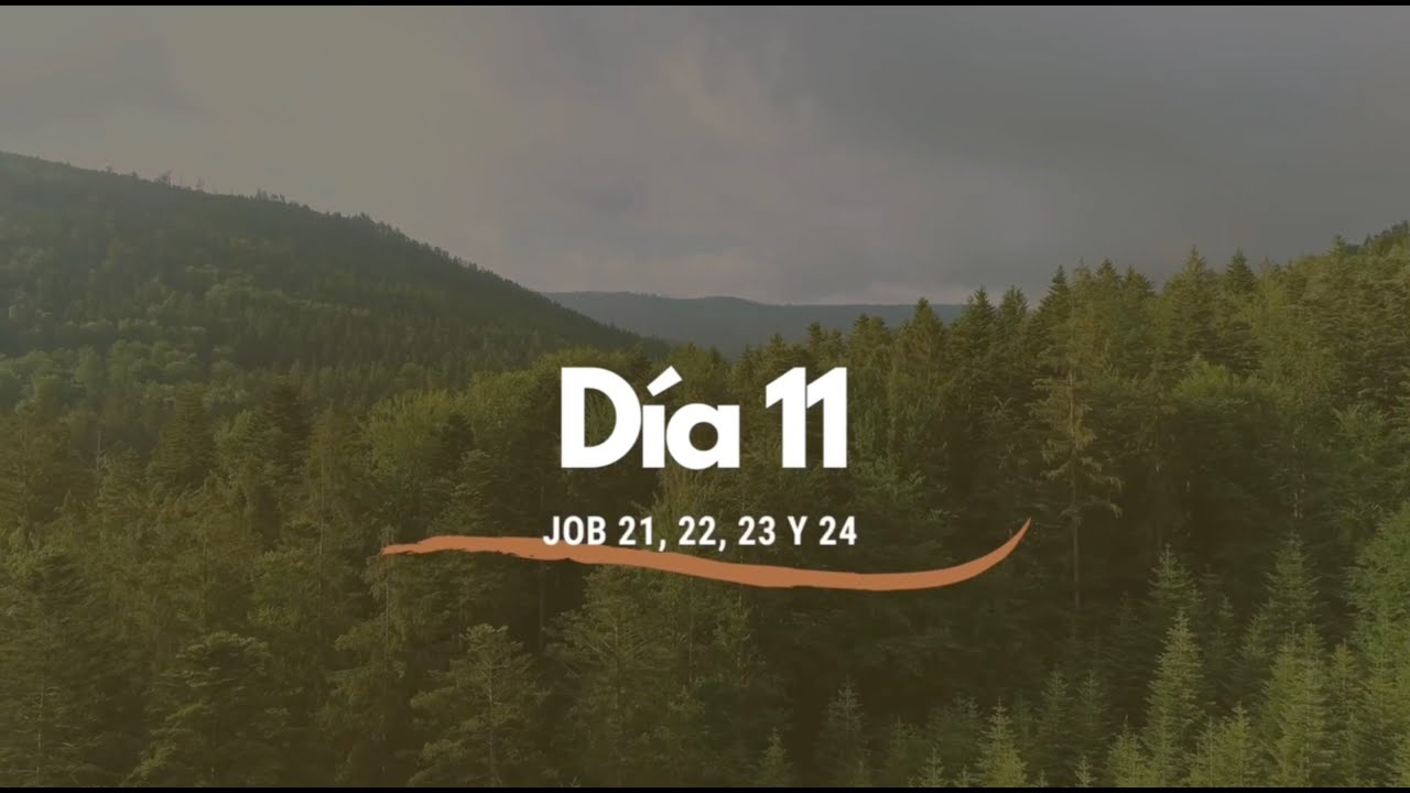 Día 11 - La Biblia en un año. Job 21, 22, 23 y 24 (plan de lectura cronológico)