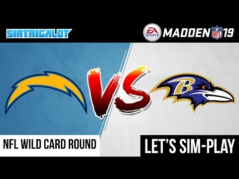 Los Angeles Chargers vs Baltimore Ravens | Sim-Play | 2018 NFL Wild Card Round