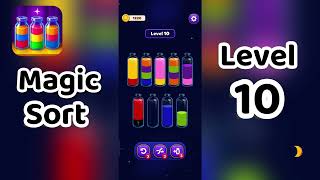 Celebrity Magic Sort Level 10 Walkthrough 🎩✨ | Go Answer Profile