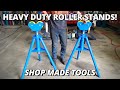 Finish making heavy duty roller stands  part 2  shop made tools