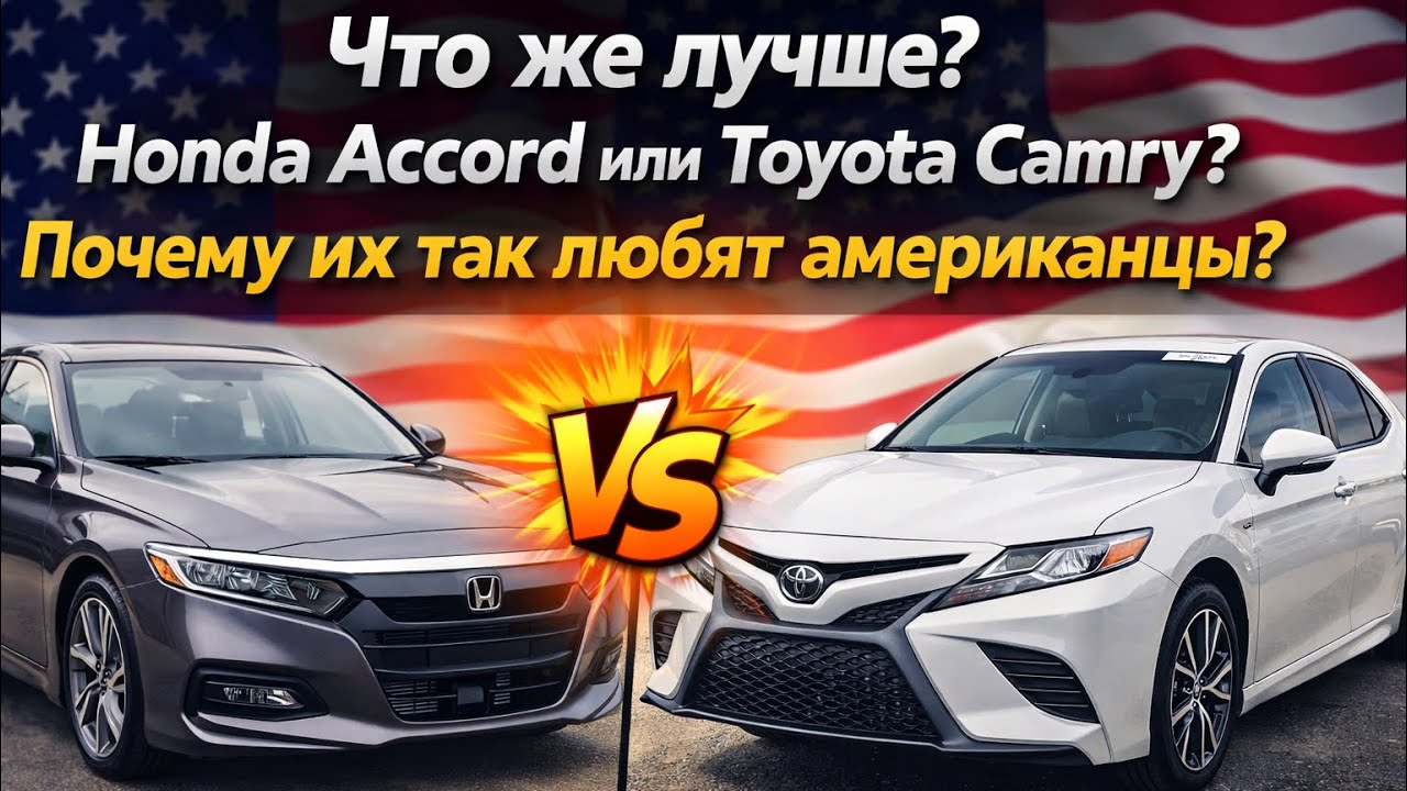 Honda Accord vs Toyota Camry — почему американцы выбирают именно эти машины? Цены на аукционах США