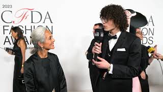 Maria Cornejo on Receiving the Lifetime Achievement Award | 2023 CFDA Awards with Reece Feldman