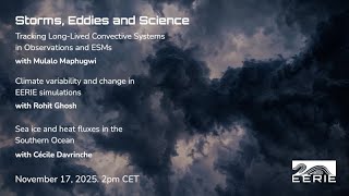 Tracking Long-Lived Convective Systems + Climate change in EERIE simulations + Sea ice&heat fluxes