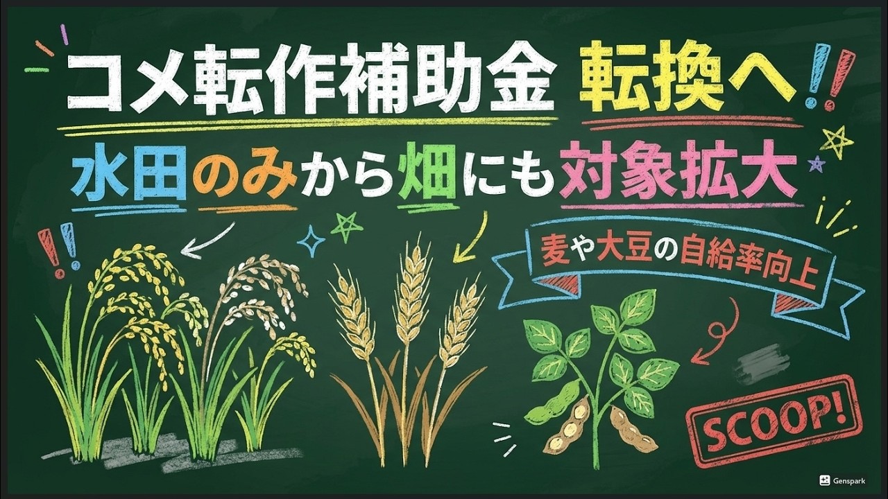 コメ転作補助金2027【日本経済新聞】