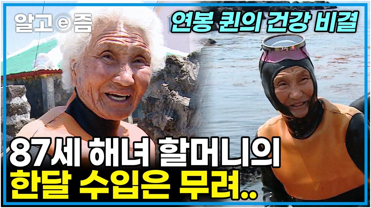 제주도 우도에 사는 백발의 해녀 할머니! 87세 연세에도 끊임없이 돈을 버시는 이유는?│장수의 비밀│알고e즘