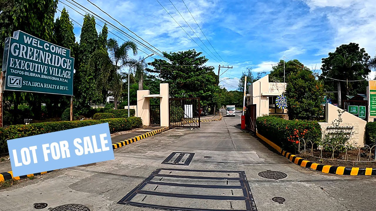 Greenridge Executive Village Binangonan Lot For Sale YouTube
