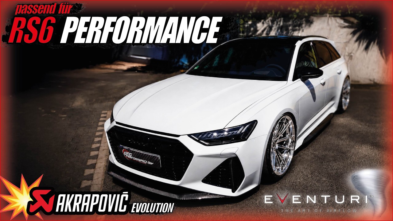 AKRAPOVIC EVOLUTION Abgasanlage + EVENTURI Carbon Ansaugung passend für AUDI RS6 PERFORMANCE