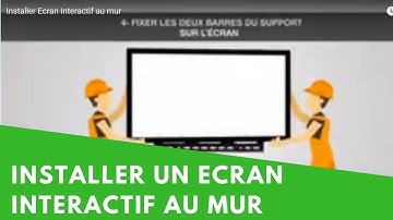 Comment installer un écran interactif sur son support mural ?