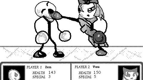 Mac Hypercard Game - Stupid Fighters