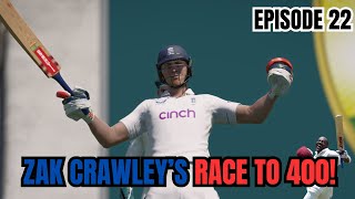 AUSTRALIA SET THE MOST DEFENSIVE FIELDS I HAVE EVER SEEN! (ZAK CRAWLEY'S RACE TO 400 #22)