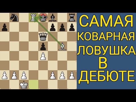 Это самый красивый МАТ в начале партии! Самая наглая ЛОВУШКА в истории шахмат! Шахматы ловушки