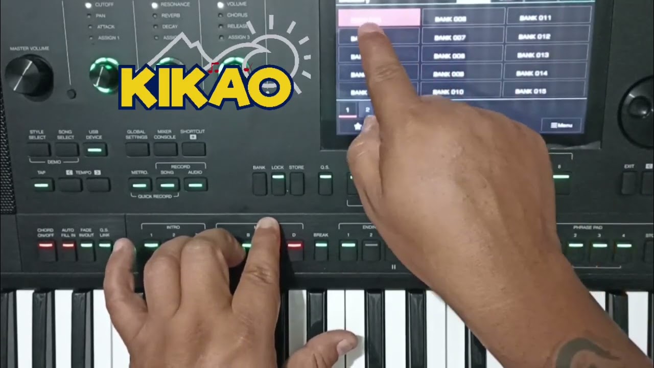 Como guardar un banco de registro en Keyboard Titan Medeli AKX10 Performance Memory