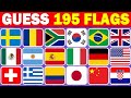 195 Flags Quiz | Can You Guess All Country Flags? 🇺🇸 Fun Geography Challenge