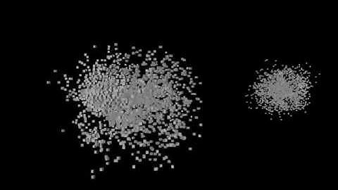 2D & 3D flocking simulations - graduation work