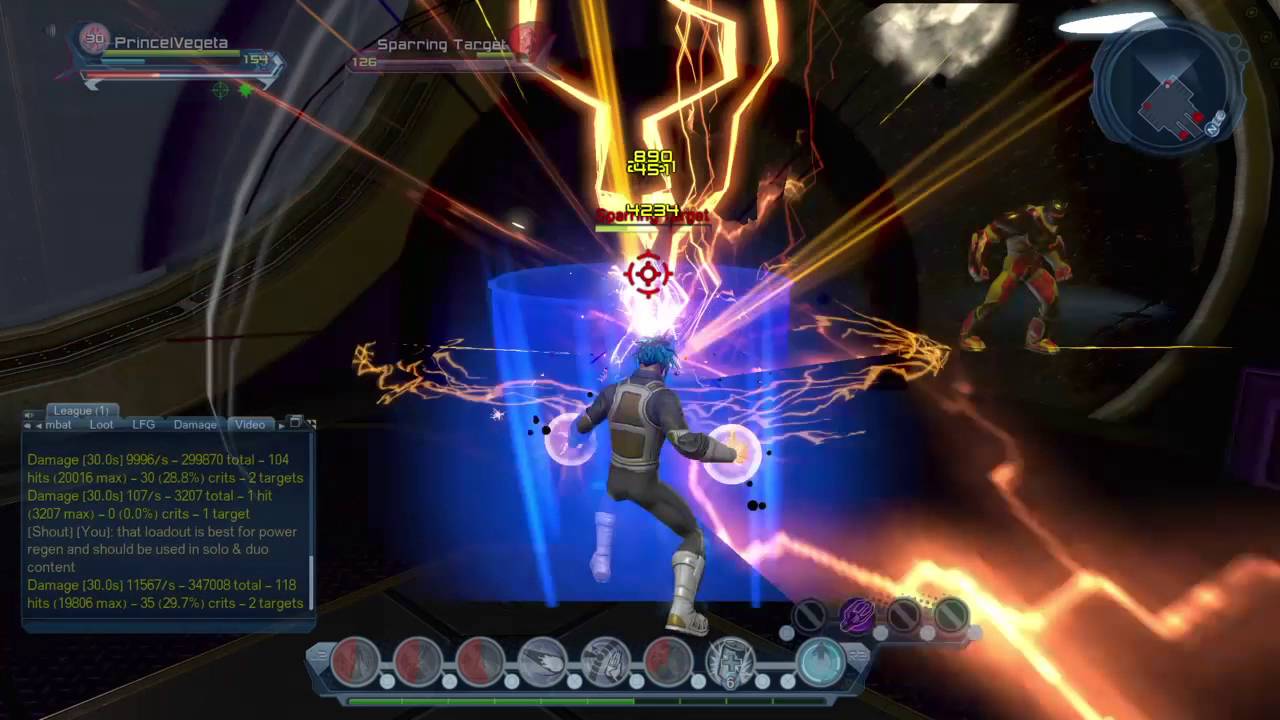 DCUO Electricity DPS with Vegeta