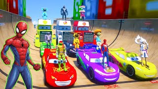 GTA V Epic New Stunt Race For Car Racing Challenge by Trevor and Shark #900 by Super Cars Cartoon 3,817 views 1 month ago 1 hour, 8 minutes