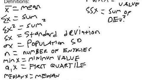 Standard Deviation on a Calculator
