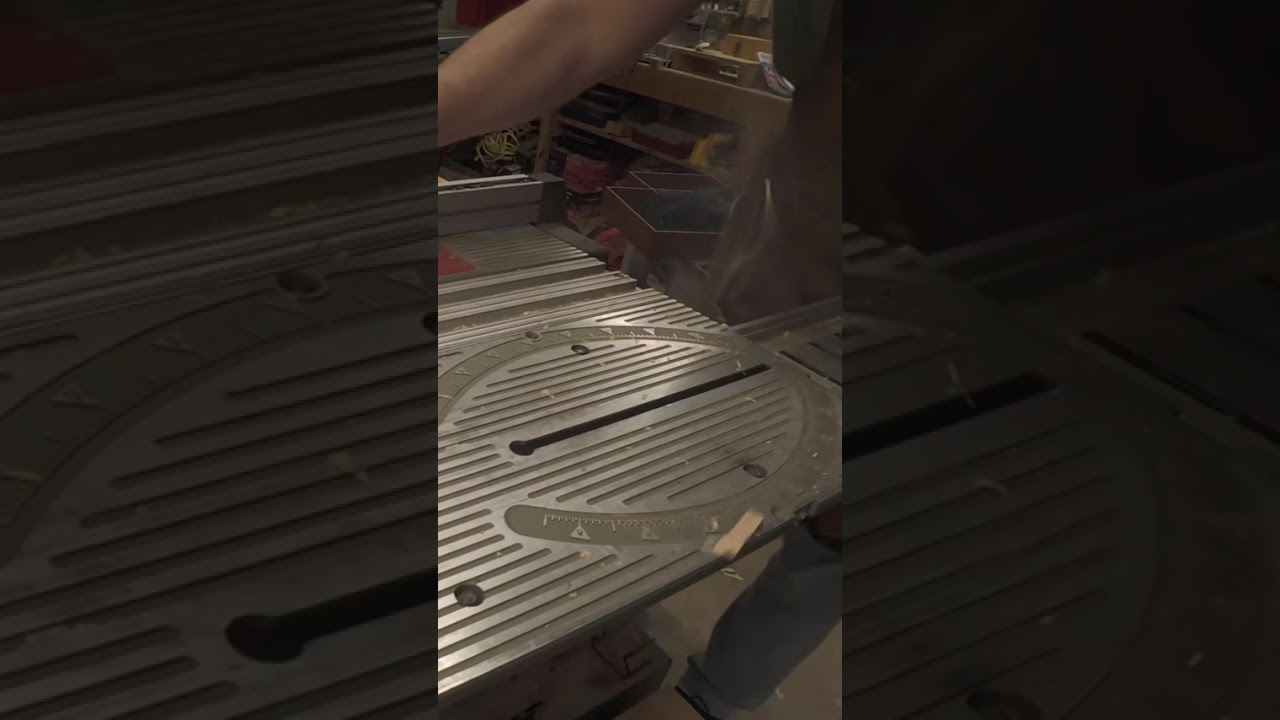 CATCHING A KICKBACK ON CAMERA! 🎥💥 Table Saw Danger