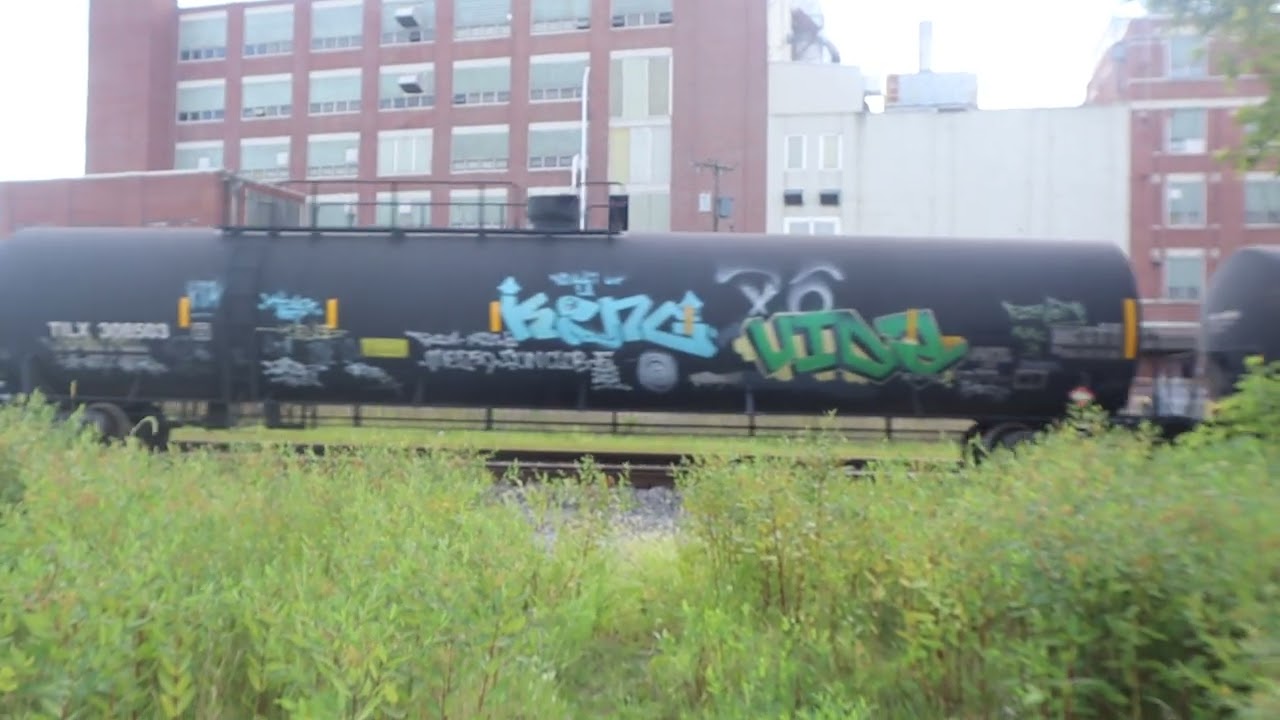 CN 8831{SD70M-2} & CN 5613 {SD70I} Moving A Short Mixed Freight Westbound