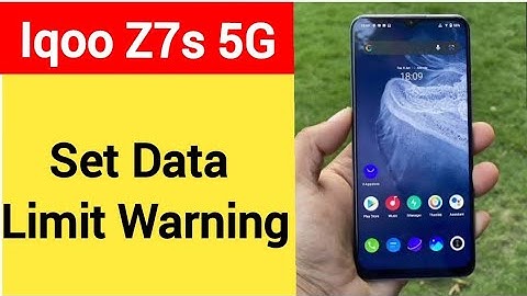 how to set data limit warning,IQOO Z7s 5G me data limit kaise set karen