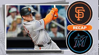 Giants vs. Marlins Game Highlights (4/17/24) | MLB Highlights